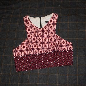 Topshop geometric crop top